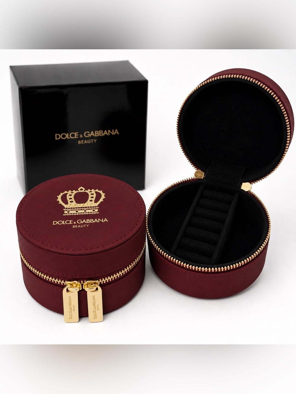Dolce & Gabbana Beauty Queen Jewelry Box Red Travel Jewelry Case